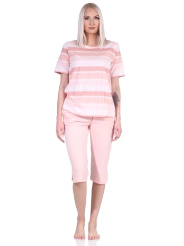 NORMANN Capri Schlafanzug kurzarm Pyjama - 72634 in rosa