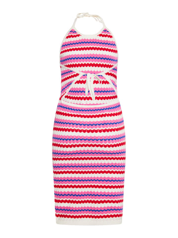 myMo Women Dress in Wollweiss Mehrfarbig