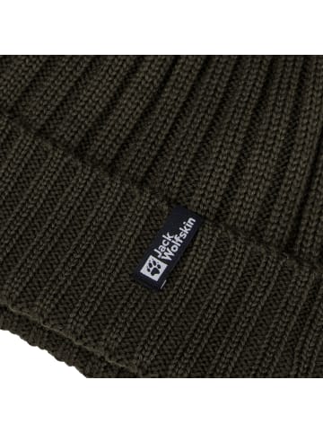 Jack Wolfskin Rib Knit Beanie in Braun