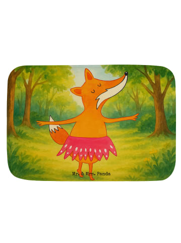 Mr. & Mrs. Panda Badematte Fuchs Ballerina Design ohne Spruch in Weiß