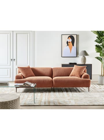 Beliani 3-Sitzer Sofa MATILA in Braun - (W) 233 x (H) 70 x (L) 94 cm