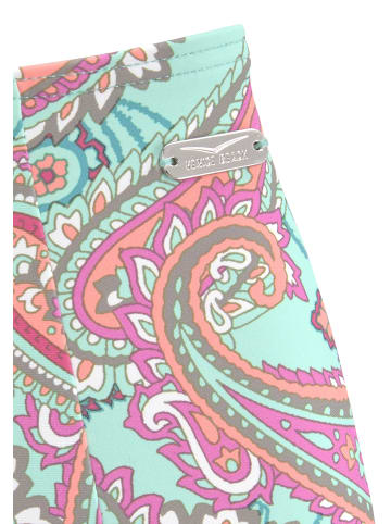 Venice Beach Highwaist-Bikini-Hose in mint-bedruckt