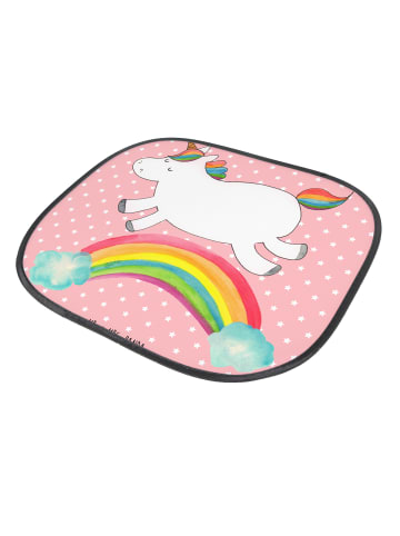 Mr. & Mrs. Panda Sonnenschutz Einhorn Regenbogen ohne Spruch in Rot Pastell