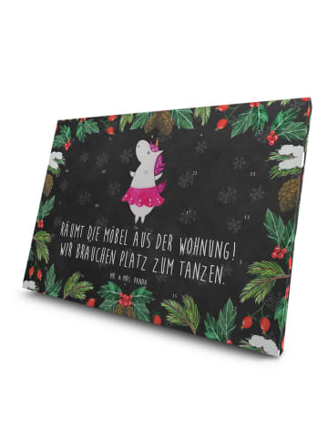 Mr. & Mrs. Panda Tee Adventskalender Einhorn Ballerina mit Spruch in Kreidetafel