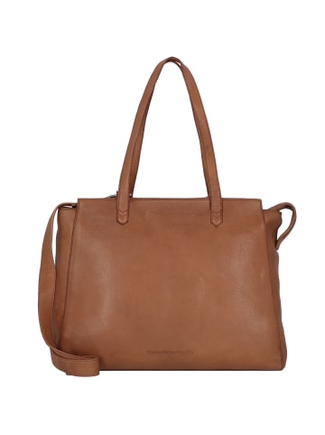 Cowboysbag Babell Schultertasche Leder 41 cm Laptopfach in cognac