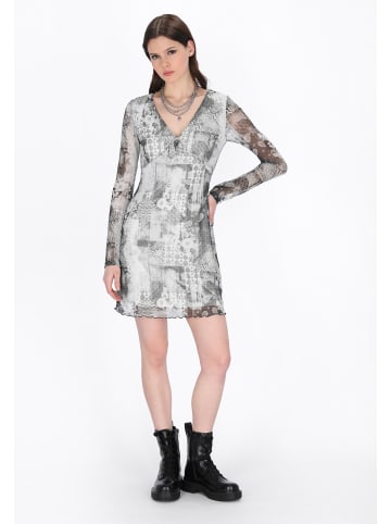 myMo ROCKS Women Dress in grey multicolor