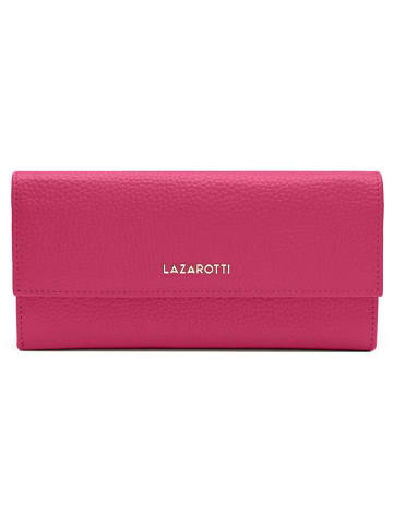 Lazarotti Bologna Leather Geldbörse Leder 19 cm in hot pink