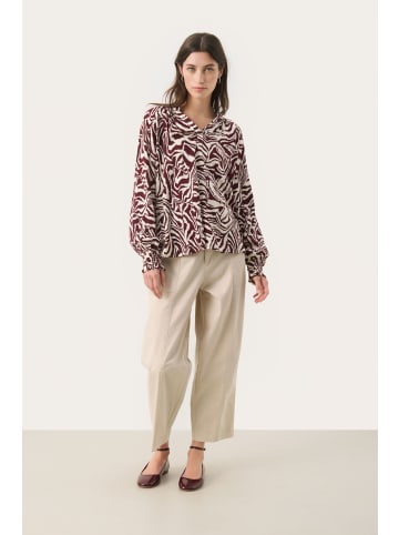 PART TWO Langarm-Bluse TenniePW Relaxed fit in Tawny Port Animal Print