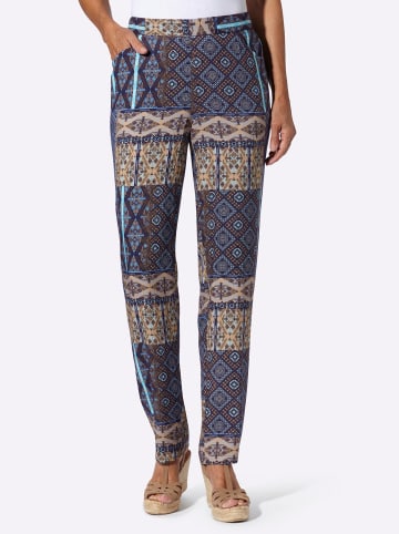 Sieh an! Druck-Hose in marine-camel-bedruckt