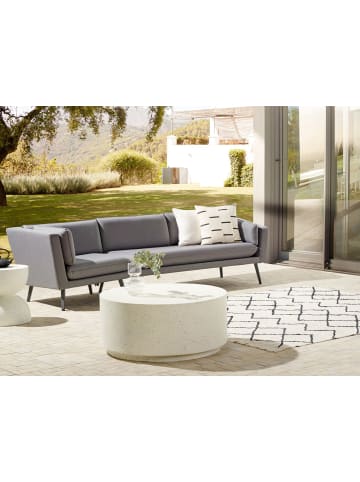 Beliani Gartensofa LORETELLO in Grau - (W) 243 x (H) 70 x (L) 76 cm linksseitig