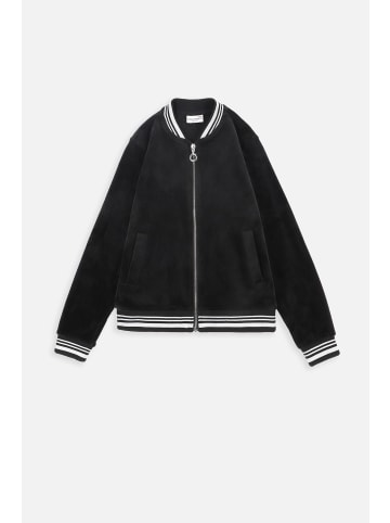 Coccodrillo Sweatshirt mit Reißverschluss in schwarz