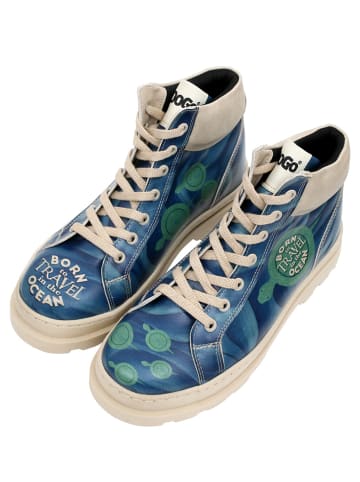 Dogo Adriana Boots - Born To Travel In The Ocean 39 in Blau