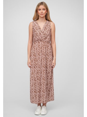 Cloud5ive Cloud5ive Cloud5ive Damen Maxi Kleid in Wickeloptik mit All Over Print in brown