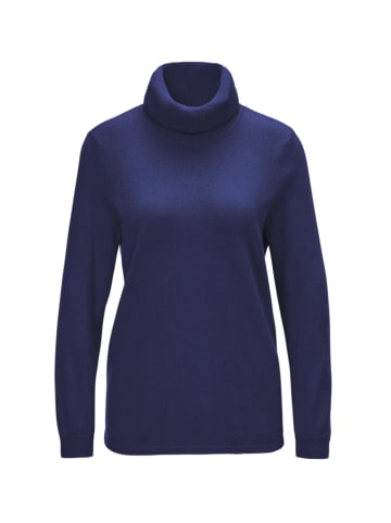 GOLDNER Rollkragenpullover in tintenblau