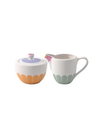 Villeroy & Boch 2er Set Milch- und Zuckerset Fleur Couleur in bunt