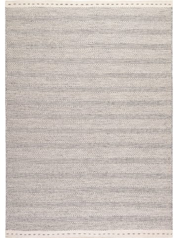 Kurzflor Teppich Boro 343 in Silber