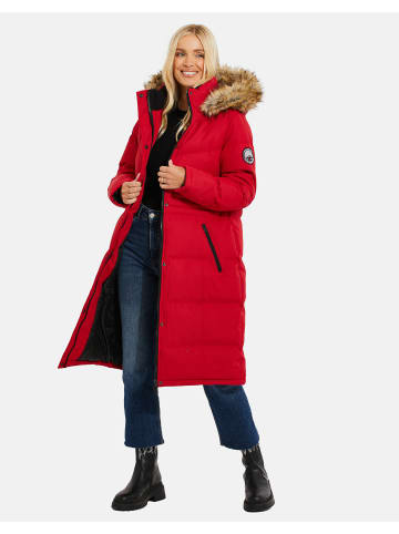 Threadbare Wintermantel THB Arnie Long Padded Coat in rot