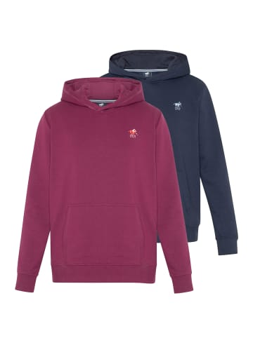 Polo Sylt Sweatshirt / Hoodie Basic in Lila / dunkelblau