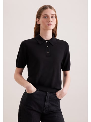 Seidensticker Polo Regular in Schwarz