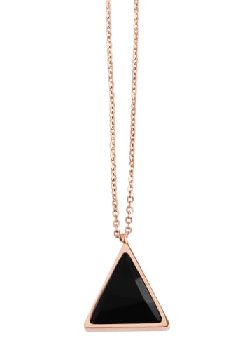 Adeliás Damen Halskette – Ankerkette aus Edelstahl 43 cm in gold