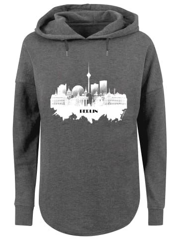 F4NT4STIC Oversized Hoodie Cities Collection - Berlin skyline in charcoal