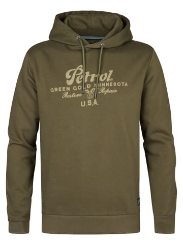Petrol Industries Artwork Hoodie Yankton in Grün