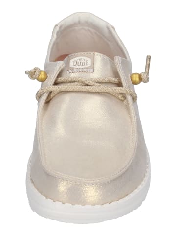 Hey Dude Sneaker Low WENDY METALLIC SHINE in goldfarben