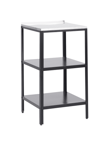 Beliani Gartenküche VILAMA in Schwarz/Silber - (W) 50 x (H) 90 x (L) 50 cm
