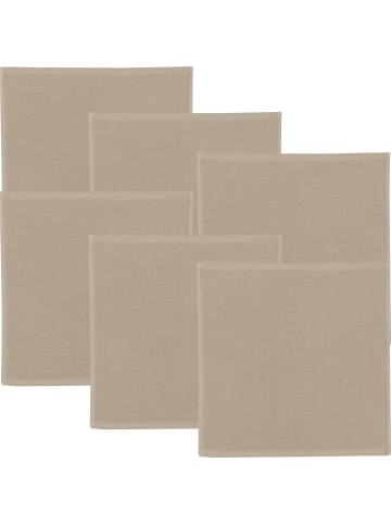 Erwin Müller Baumwolle Spültuch 6er-Pack in beige