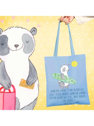 Mr. & Mrs. Panda Shopper Bag Stolpersteine im Alltag meistern mi... in Sky Blue