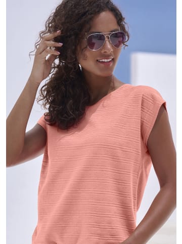 Vivance by Lascana Kurzarmshirt in apricot, navy