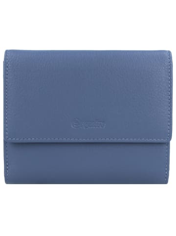 Esquire Viktoria Geldbörse RFID Leder 12 cm taubenblau