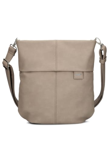 Zwei Mademoiselle M90 - Umhängetasche 28 cm (cord-polar) in nubuk-cappuccino
