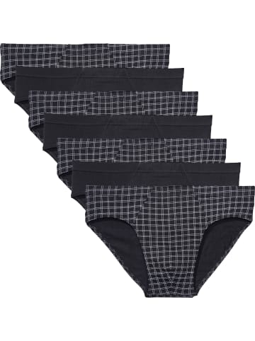 REDBEST Baumwolle, Single-Jersey Slip 7er-Pack in schwarz