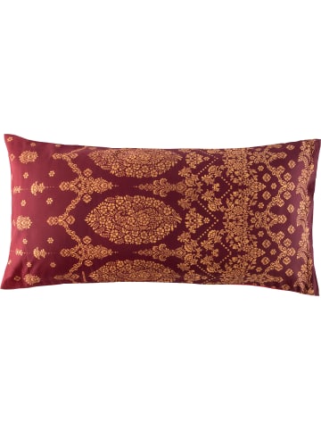 Bassetti Fein Satin Kissenbezug Gold Decor in bordeaux