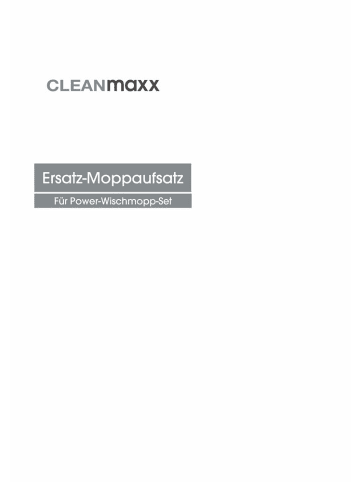 Clean Maxx Ersatz-Moppaufsatz rund 2er-Set Power-Wischmopp  Blau