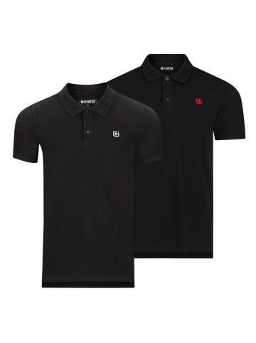 riverso  Poloshirt RIVJohn 2er Pack in Schwarz