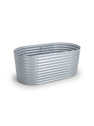 relaxdays Hochbeet in Hellgrau - (B)160 x (H)80 x (T)80 cm