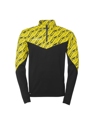 uhlsport  1/4 ZIP TOP Progressive 28 in schwarz/limonengelb