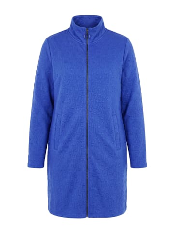 Ulla Popken Sweatjacke in pfauenblau