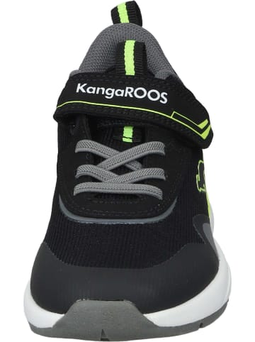 Kangaroos Klettverschluss-Schuhe in jet black/neon yellow