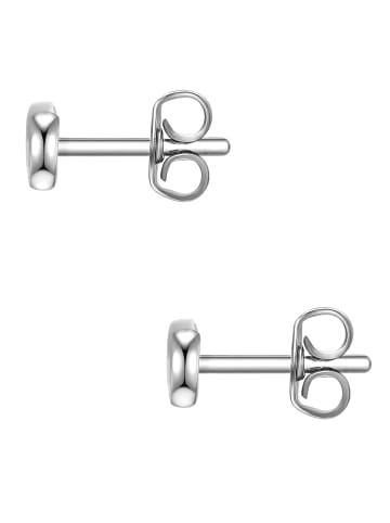 Lulu & Jane Ohrringe Infinity aus Messing in silber