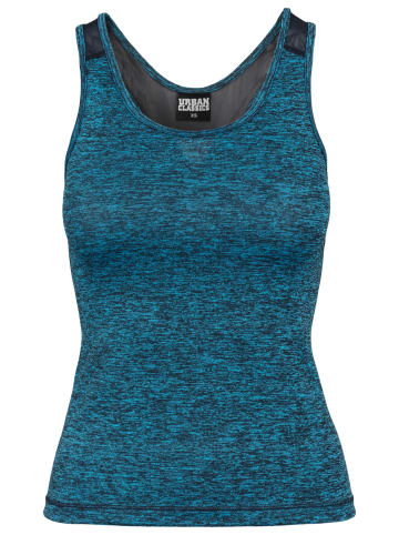 Urban Classics Top Ladies Active Melange Trainings Top in Grau