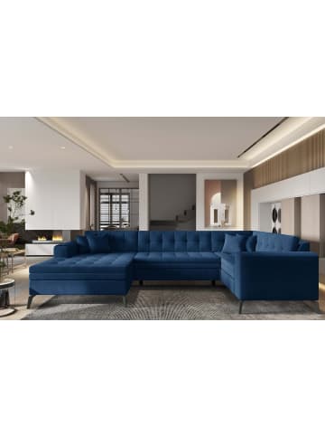 MF Design Monton Recamiere Links in Blautanne -  (L) 180 x (B) 340 x (H) 93 cm