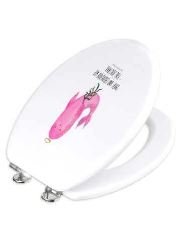 Mr. & Mrs. Panda WC Sitz Sternzeichen Jungfrau mit Spruch in Weiß