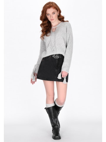 DreiMaster Vintage Women Sweater in grey melange