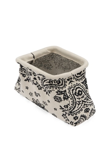 IZIA Women Clutch in Beige Black
