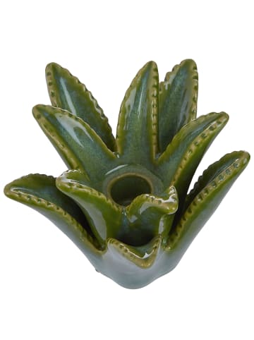 Butlers Kerzenhalter ALOE 4er-Set in Grün