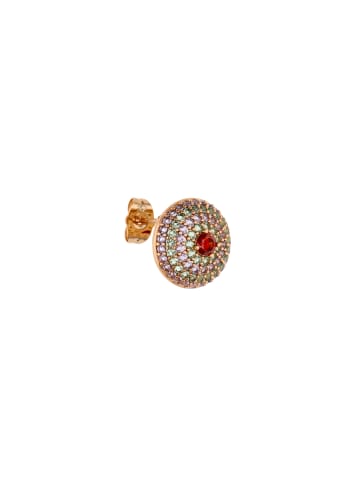 NAEMI Women Earrings in Rose Gold Red Multicolor