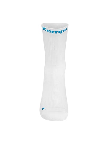 Kempa Socken Logo Classic Kids in weiß/kempablau